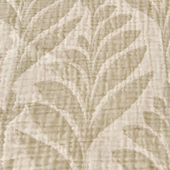 Soft Sardin Çift Kişilik Yatak Örtüsü - Ekru / Haki - 220x240 cm - Resim 3