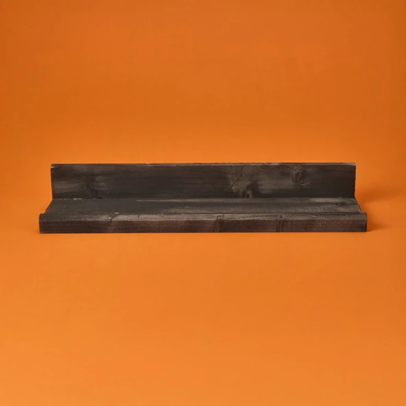 Dekor L Duvar Rafı - Siyah - 49x14x7 cm - Resim 2