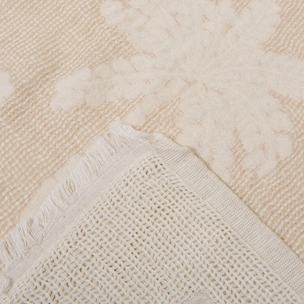 Soft Palm Peştamal - Bej - 90x160 cm - Resim 3
