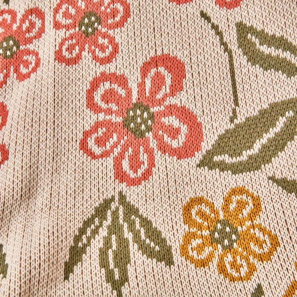 Soft Floriva Triko TV Battaniyesi - Krem - 120x160 cm - Resim 2