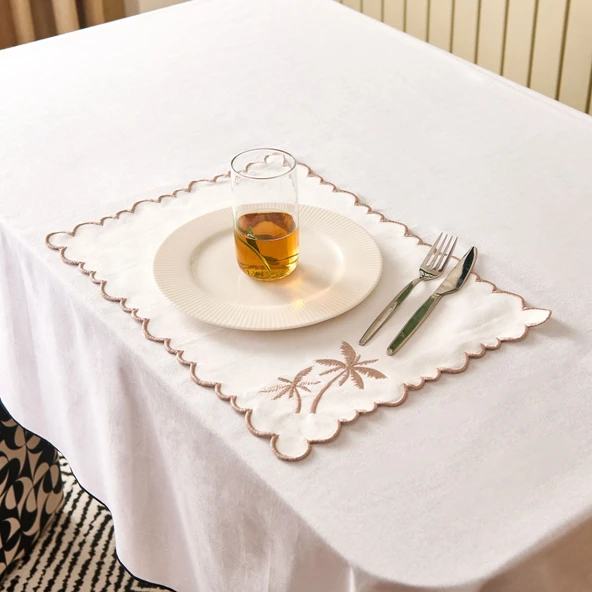 Soft Palm Amerikan Servis - Beyaz - 30x50 cm - Resim 2