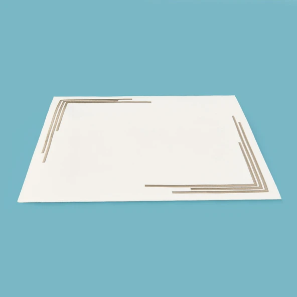 Kitchen Deri Amerikan Servis - Krem - 32x44 cm - Resim 3