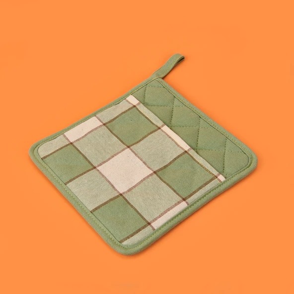 Toscana Tutaç - Ekru / Yeşil - 20x20 cm ürün görseli