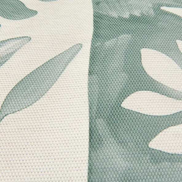 Soft Nora Kırlent - Yeşil / Ekru - 45x45 cm - Resim 2