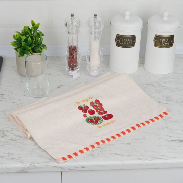 Soft Tadam Mutfak Havlusu - Ekru - 40x66 cm ürün görseli