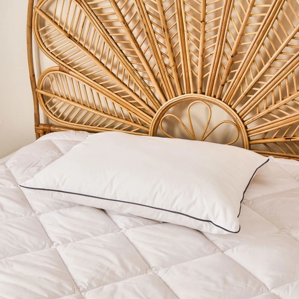 Soft Pamuk Microjel Yastık - Beyaz - 50x70 cm - Resim 2