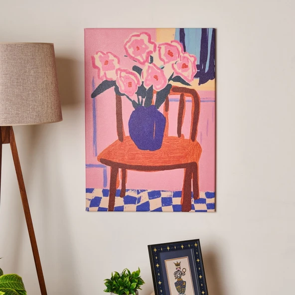 Deco Granny Summer Kanvas Tablo - Renkli - 50x70 cm ürün görseli 1