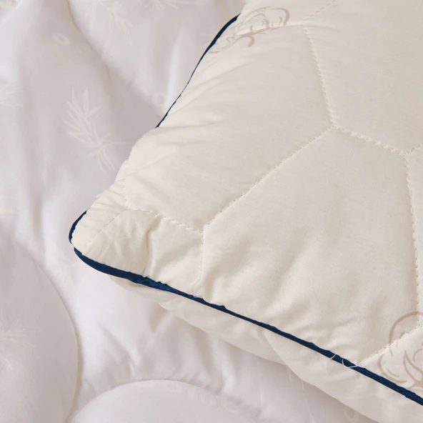 Soft Pamuk Yastık - Beyaz - 50x70 cm - Resim 3