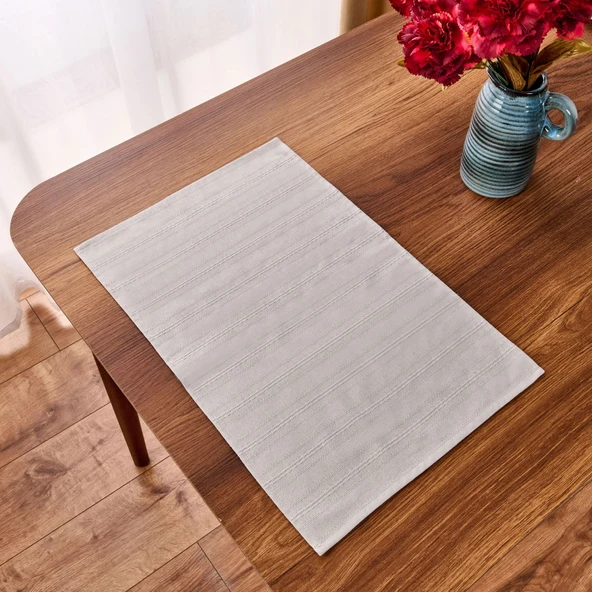 Soft Breeze 2'li Amerikan Servis - Gri - 30x50 cm - Resim 2