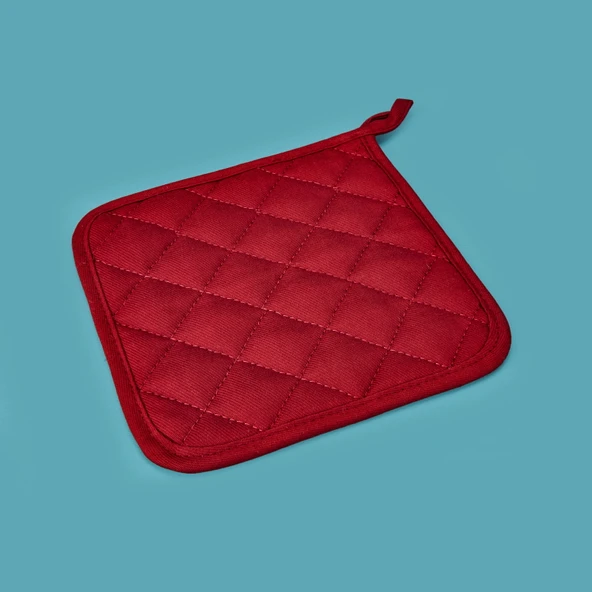 Gabardin Tutaç - Kırmızı - 20x20 cm ürün görseli 1