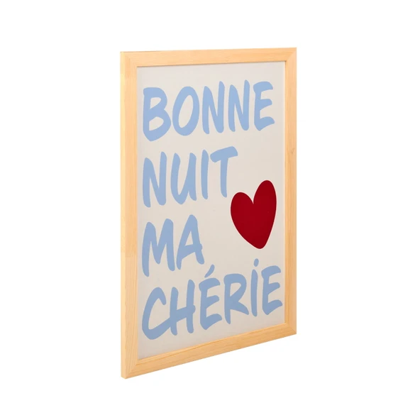 Deco Bold Hearts Duvar Panosu - Mavi - 40x60 cm - Resim 2