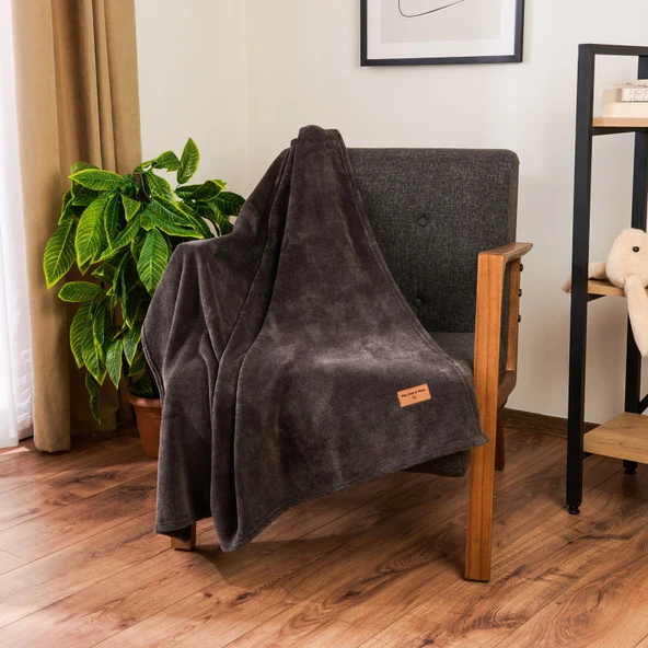 Soft Cozy Wellsoft TV Battaniyesi - Antrasit - 120x160 cm ürün görseli 1