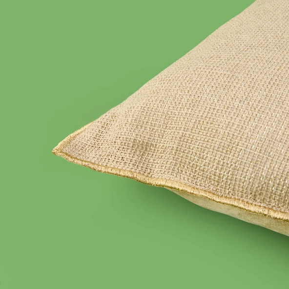 Soft Thiny Kırlent - Bej - 35x55 cm - Resim 3