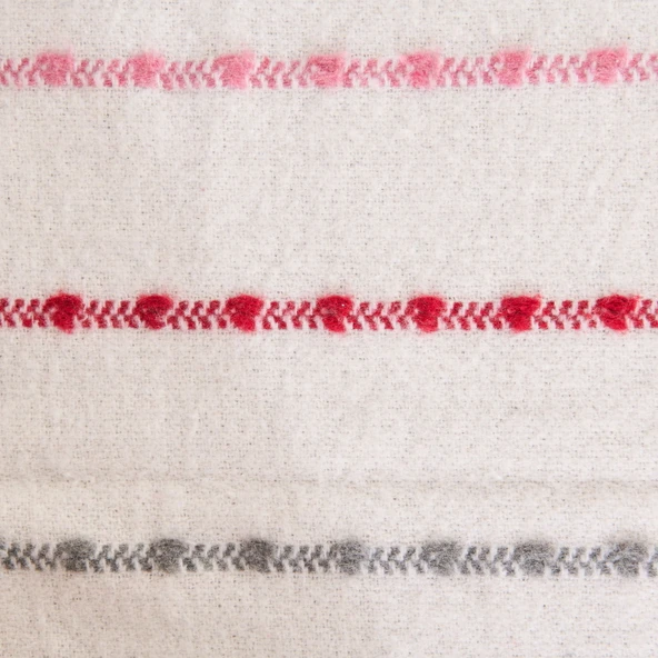 Soft Elvia Pamuklu Tv Battaniyesi - Krem - 130x170 cm - Resim 3