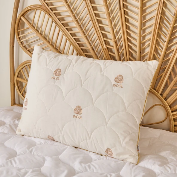 Soft Yün Yastık - Beyaz - 50x70 cm ürün görseli 1