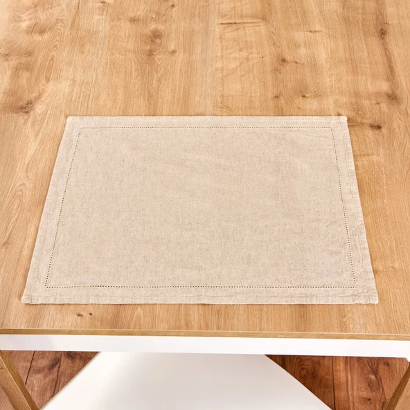 Pamira 2'li Amerikan Servis - Bej - 30x45 cm - Resim 2