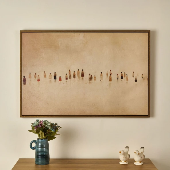 Deco Sociedad Tablo - Bej - 90x60 cm ürün görseli 1