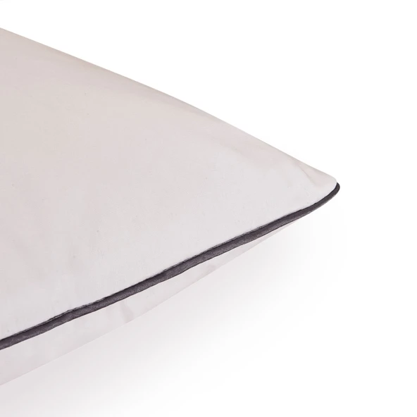 Soft Pamuk Microjel Yastık - Beyaz - 50x70 cm - Resim 3