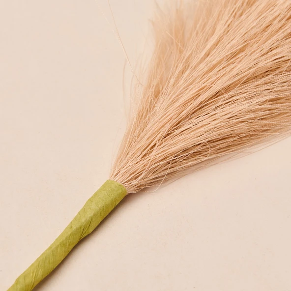 Dekoratif Tüy - Somon - 44 cm - Resim 3