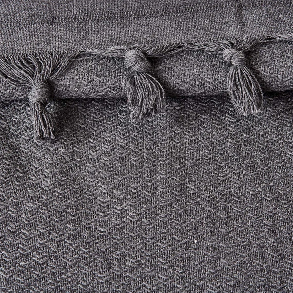 Soft Arven Çift Kişilik Yatak Örtüsü - Antrasit - 200x230 cm - Resim 2