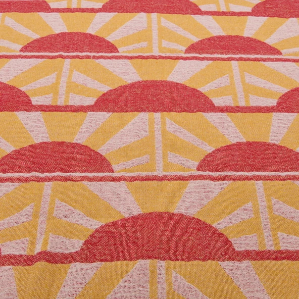 Soft Sun Madness Güneş Desenli Peştamal - Hardal - 90x160 cm - Resim 3