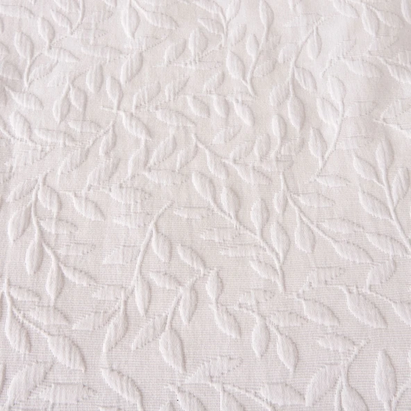 Soft Mauro Çift Kişilik Yatak Örtüsü Seti - Beyaz - 220x240 cm + 50x70 cm - Resim 2