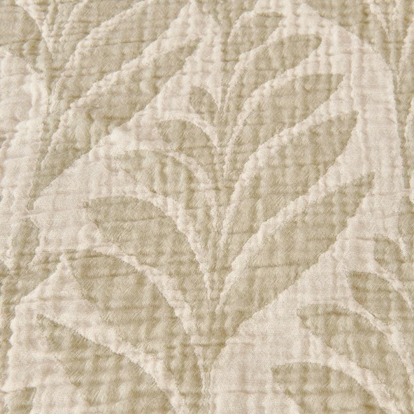 Soft Sardin Tek Kişilik Yatak Örtüsü - Ekru / Haki - 160x220 cm - Resim 3