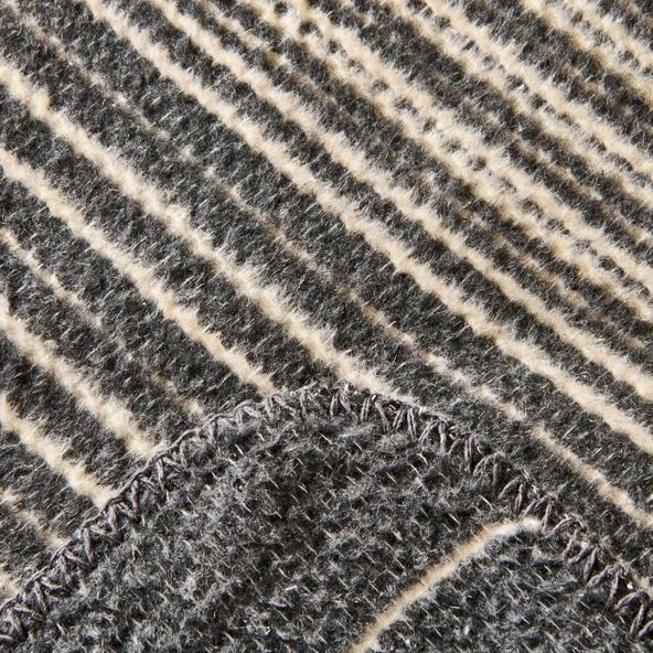 Soft Victor Pamuklu Tek Kişilik Battaniye - Antrasit - 150x200 cm - Resim 2
