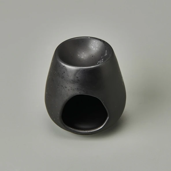 Deco Enyo Seramik Buhurdanlık - Mat Siyah - 11 cm - 3