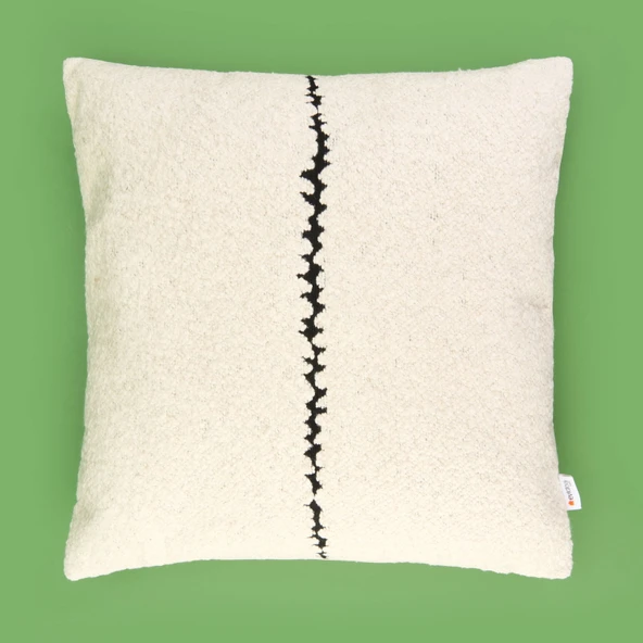 Soft Ravina Kırlent - Ekru - 45x45 cm ürün görseli