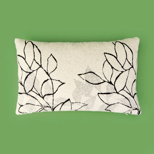 Soft List Kırlent - Ekru - 35x55 cm ürün görseli