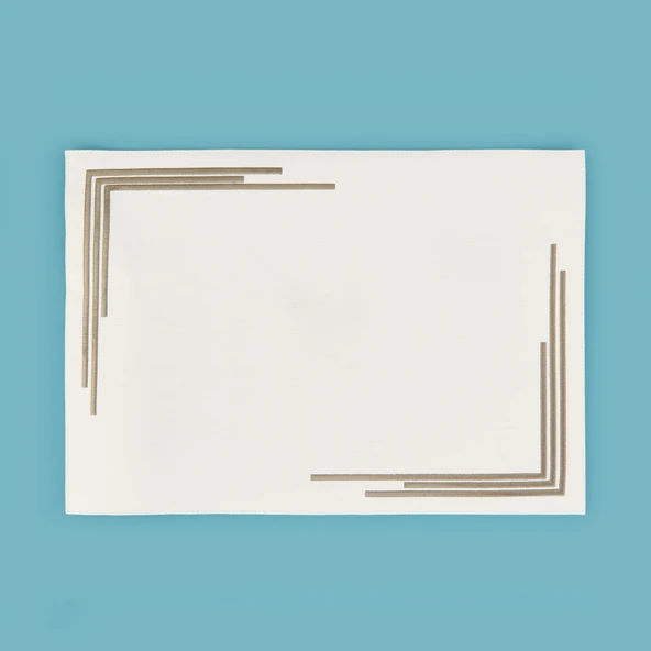 Kitchen Deri Amerikan Servis - Krem - 32x44 cm ürün görseli