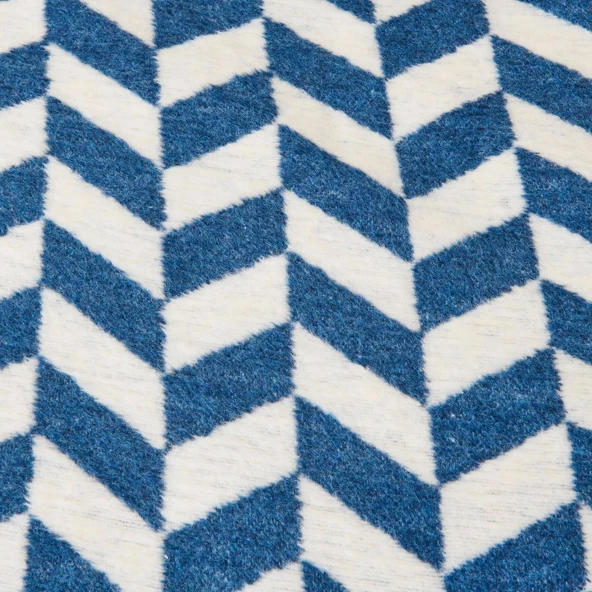 Soft Flux Pamuklu Çift Kişilik Battaniye - Lacivert - 200x220 cm - Resim 3