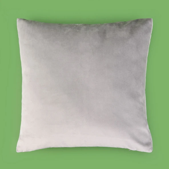 Soft Shiney Kırlent - Gri - 40x40 cm ürün görseli