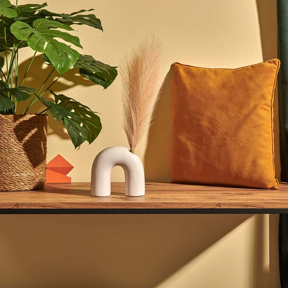 Dekoratif Tüy - Turuncu - 44 cm ürün görseli 1