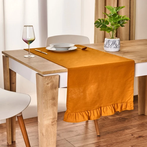 Soft Fancy Runner - Hardal - 50x130 cm ürün görseli