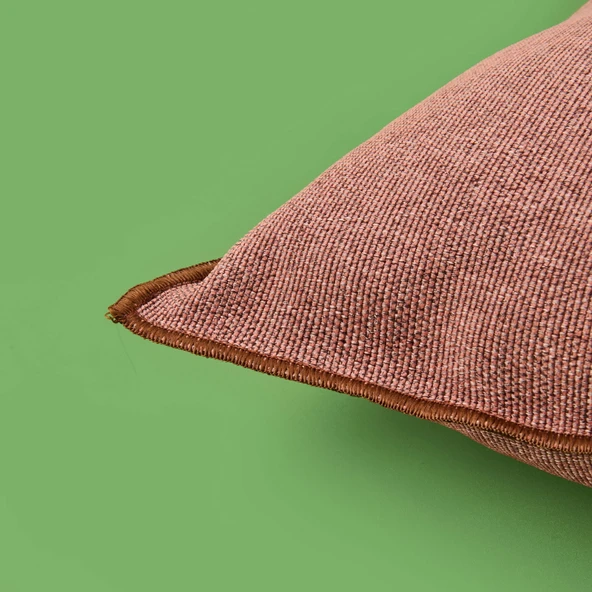 Soft Oras Kırlent - Kiremit - 35x55 cm - Resim 3