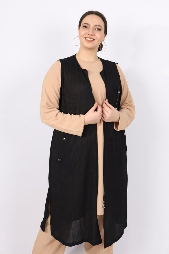 Fermuarlı Yelek - 3