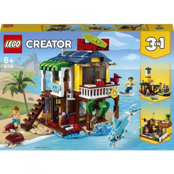 LEGO® Creator 3’ü 1 Arada Sörfçü Plaj Evi 31118 - Çocuklar için Oyuncak Yapım Seti (564 Parça) - 3