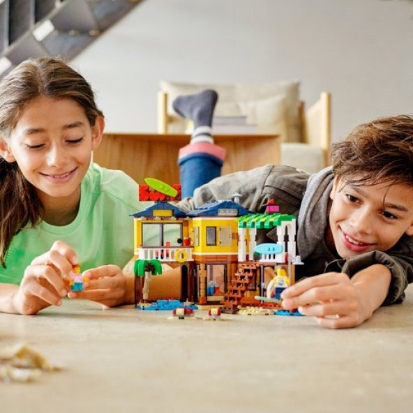 LEGO® Creator 3’ü 1 Arada Sörfçü Plaj Evi 31118 - Çocuklar için Oyuncak Yapım Seti (564 Parça) - 6