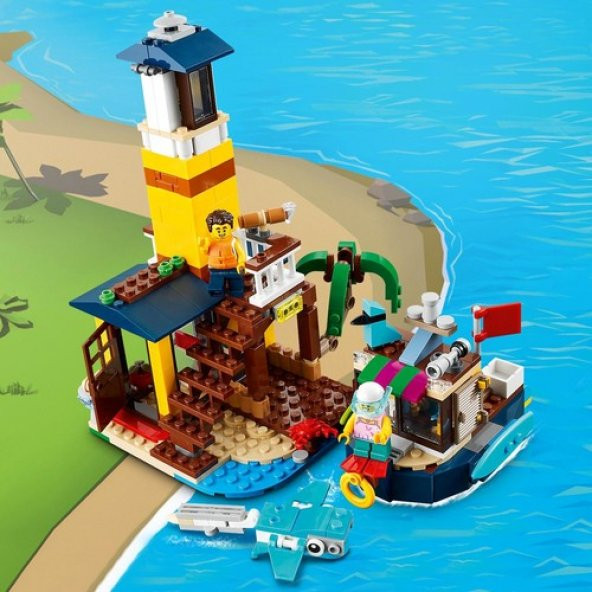 LEGO® Creator 3’ü 1 Arada Sörfçü Plaj Evi 31118 - Çocuklar için Oyuncak Yapım Seti (564 Parça) - 7