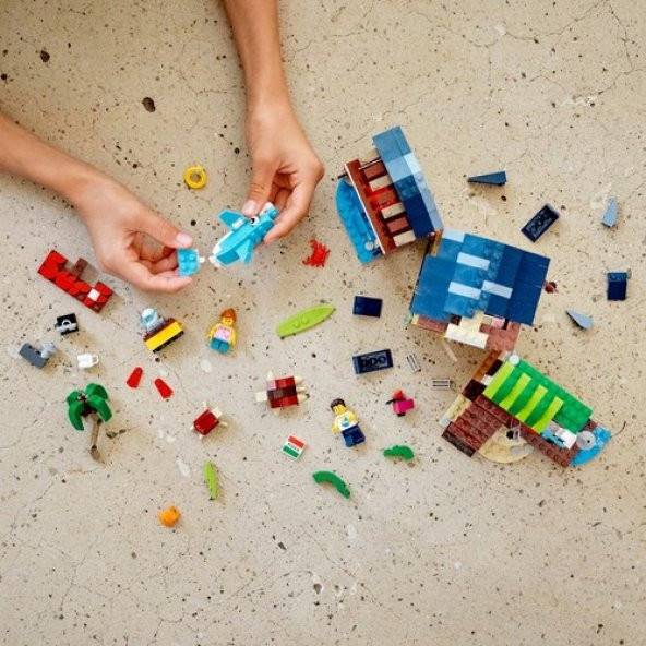 LEGO® Creator 3’ü 1 Arada Sörfçü Plaj Evi 31118 - Çocuklar için Oyuncak Yapım Seti (564 Parça) - 8
