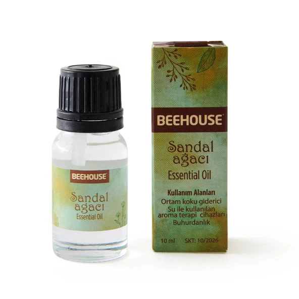 Sandal Ağacı Esansiyel Buhurdanlık Yağı - Yeşil - 10 ml