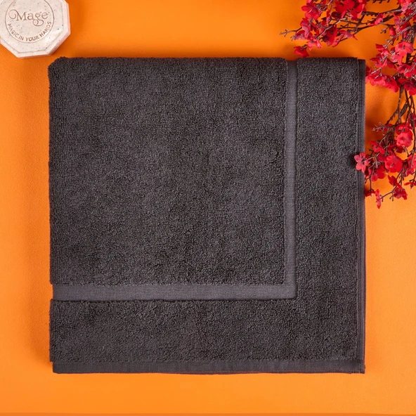 Soft Samantha Ayak Havlusu - Antrasit - 60x60 cm ürün görseli