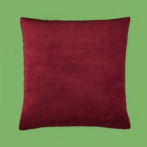 Soft Shiney Kırlent - Bordo - 40x40 cm ürün görseli
