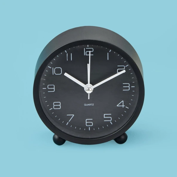 Kronos Masa Saati - Siyah - 9x4 cm ürün görseli