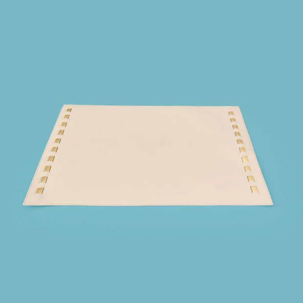 Kitchen Deri Amerikan Servis - Bej - 32x44 cm - Resim 3