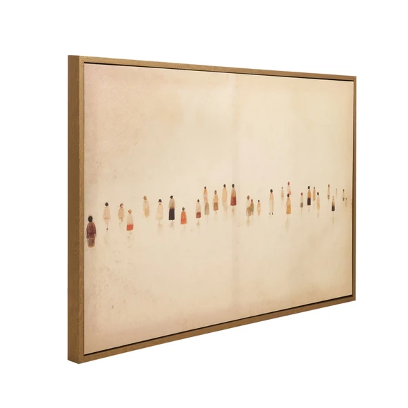 Deco Sociedad Tablo - Bej - 90x60 cm - Resim 3