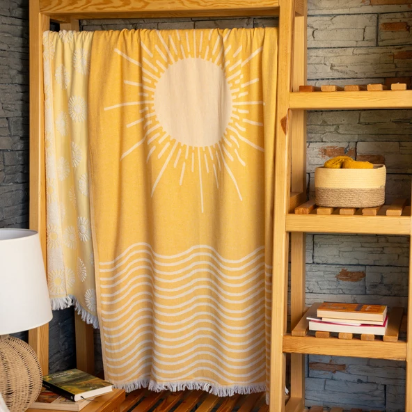 Soft Sun Madness Peştamal - Ekru - 90x160 cm ürün görseli 1