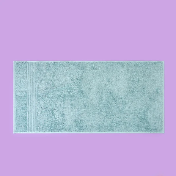 Soft Samantha 2'li Havlu Seti - Haki / Mavi - 50x100 cm - Resim 2